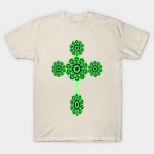 Cross in Green T-Shirt